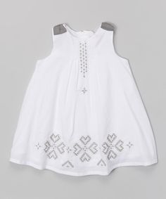 Look at this Donita White Gray Heart, Heart Dress, Gumbo, Dress Girls, Toddler Girl Dresses, Little Dresses