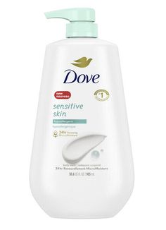 Dove Sensitive Skin Hypoallergenic Liquid Body Wash, Cleanses & Nourishes 30.6oz. Dove Sensitive Skin Body Wash, Dove Sensitive Skin, Body Wash For Sensitive Skin, Sensitive Body Wash, Sulfate Free Body Wash, Sensitive Skin Body Wash, Liquid Body Wash, Best Body Wash, Dove Body Wash