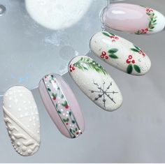 Christmas Nails Detailed, Nutcracker Ballet Nails Designs, Character Christmas Nails, Pastel Winter Nails, Nutcracker Nails Designs, Gingerbread Cookie Nails, Messy Braid Hairstyles, Pastel Christmas Nails, Nutcracker Nails