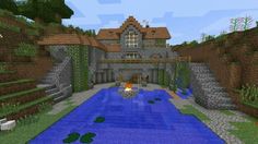 an image of a house in minecraft