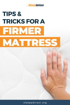 Looking to sleep on a firmer bed? Here are some budget friendly ways to make your mattress firmer without having to buy a new mattress. Sleep Products, Sleep Habits, Healthy Sleep Habits, Sleep Consultant, Well Rested, Soft Mattress, Health Hacks, Sleep Mattress, Sleep Support