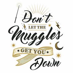 the words don't let the muggles get you down