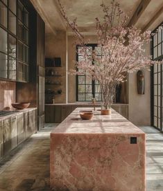 Dreamy Kitchens, Marble Island, Walnut Kitchen, Kitchen Stand, Pink Kitchen, Kitchen Marble, Kitchen Color, January 15