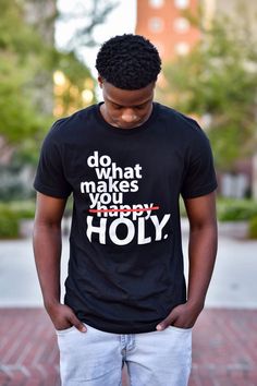 Affirmation Shirts, Walk Inspiration, Happy Holy, Quotes Stories, Scripture Gift, Christian Shirts Designs, Church Shirt, Ayat Alkitab