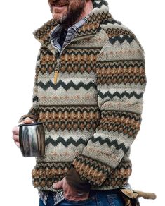 PRICES MAY VARY. Material:Western Sherpa Jacket made of Cotton and polyester, lightweight, classic fit, warm,comfortable. Anti-fading, anti-shrinkage, anti-wrinkle. Its thermal material provides a higher degree of comfort and keeps you warm in the cold winter. Design: Cowboy Hoodie,Cowboy Sweatshirts,Western ethnic geometric Aztec hoodie sweatshirt,men crewneck pullover sweatshirt, loose fit sweatshirts tops, funny letter print sweatshirt,graphic pullover tops, quarter-button lapel jacket,long s Western Sweatshirts, Fuzzy Pullover, Fall Streetwear, Basic Hoodie, Sherpa Pullover, Big And Tall, Light Jacket, Pullover Sweatshirts, Pullover Sweatshirt