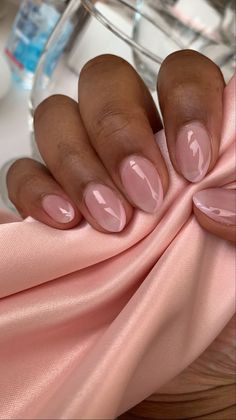 Short Classy Nails, Old Money Nails, Classy Almond Nails, Money Nails, Milky Nails, Nagel Tips, Minimal Nails, Casual Nails, Work Nails