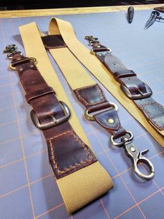 These custom-made leather suspenders are perfect for everyday wear or formal occasions such as weddings.  They can be edited to your size requirements for a perfect fit that will last a lifetime. Vintage Leather Belts And Suspenders, Leather Suspenders, Leather Crafting, Custom Leather, Suspenders, Braces, Leather Craft, Formal Occasion, Cowboy Hats