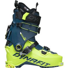 the back side of a pair of ski boots