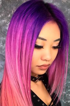 Violet Hair Color Ideas, Violet Hair Color, Brown Ombre Hair Color, Violet Hair Colors, Brown Ombre Hair