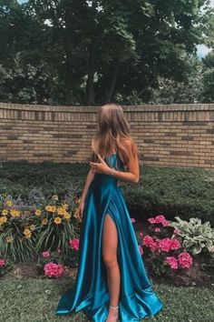 Charming Satin A-Line Spaghetti Straps Prom Dresses sold by Cherishwedding on Storenvy Simple Prom Dress Long, Prom Dress Inspo, Trendy Prom Dresses, Prom Dresses Formal, 2024 Prom, Dresses Purple, Stunning Prom Dresses, Prom Dress Inspiration, Cute Prom Dresses