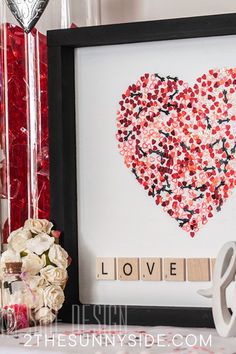 Looking for some easy and affordable ways to decorate your home for Valentines Day? Look no further! This simple tutorial will show you how to add craft heart Valentines decor with just a few supplies, including confetti and Mod Podge. Get ready to celebrate love this year in style, on a budget!