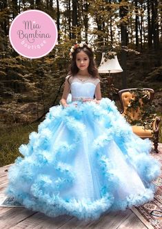 Girls Ball Gown Dresses, Kids Pageant, First Communion Dresses, Princess Ball Gowns, Ball Gown Skirt, Communion Dresses