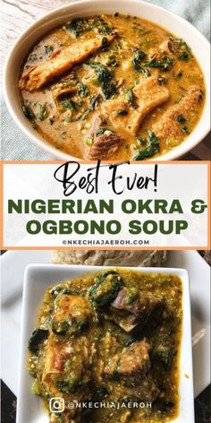 the best ever recipe for vegetarian okra and ogbono soup