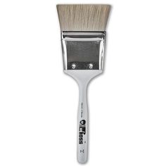 a white paint brush on a white background