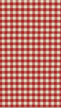 a red and white checkered table cloth