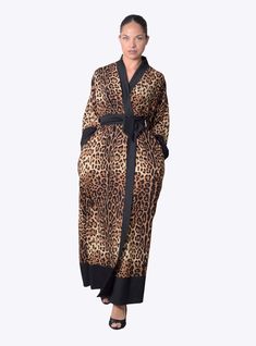 leopard long cozy kimono robe Netflix Shows, Cotton Dressing Gown, Kimono Wrap Dress, Plus Size Kimono, African Maxi Dresses, Satin Kimono, Printed Robe, Loungewear Luxury, Comfy Chic