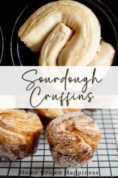 some doughnuts sitting on top of a cooling rack