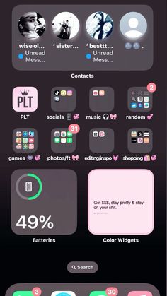 Organizing Phone Ideas, Iphone 13 Midnight Wallpaper, Organised Phone Screen, How To Organize Iphone Homescreen, Phone Apps Organize, Ideas For Phone Organization, Phone Setup Ideas Aesthetic, How To Decorate Your Phone, Phone Ideas Organization Aesthetic