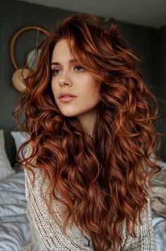 Elegant & Cozy: Autumn Hairstyles with Calico & Malfoy Touches Fall in Love with Autumn Hair: Calico Whimsy & Malfoy Glam Copper Brown Hair Color, Deep Red Hair, Red Hair Trends, Amber Hair, Cinnamon Hair, Rambut Brunette, Shades Of Red Hair, Natural Red Hair, Red Curly Hair