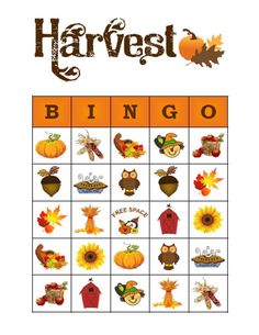 a printable thanksgiving themed game with pumpkins and other things to play on it