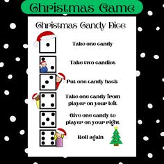 a christmas game with dices and santa hats