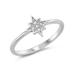 8 Point Star of Redemption White Cubic Zirconia Ring .925 Sterling Silver Band Jewelry Female Size 5 All our silver jewelry is crafted from .925 silver also commonly referred to as sterling silver. Sterling silver is the standard for beautiful high-quality silver jewelry and can not be replicated by lower priced silver plated jewelry. It is 92.5% pure silver, mixed with alloys to add strength and durability to stand the test of time. We promise superior service which includes fast shipping, great communication, and Walmart's refund policy. Keep your fine jewelry shiny and elegant by storing it properly. Jewelry needs to be stored in a dry area, preferably away from air in a jewelry box or plastic bag. Avoid exposure to harsh chemicals. Use a polishing cloth to remove tarnish build-up over 8 Point Star, Sapphire Eternity Ring, Sun Burst, Blue Diamond Ring, Gold Cocktail Ring, Vintage Sterling Silver Rings, Band Jewelry, Cubic Zirconia Rings, Silver Plated Jewelry