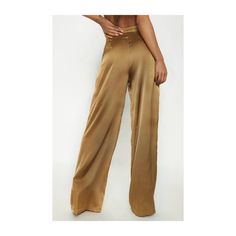 Nwt Joie Wide Leg High Rise Satin Pants Gold Tan, Size 2. Pull On Style Style: 0789198. 100% Polyester. Wide Leg Flowy Style Waist: 13" Unstretched, Rise: 11", Inseam: 26.5'. New With Tags, In Excellent Condition. Gold Straight Leg Bottoms For Night Out, Non-stretch Beige Party Bottoms, Beige Trousers For Night Out, Gold Bottoms With Elastic Waistband For Summer, High Waist Brown Bottoms For Loungewear, High-waist Brown Bottoms For Loungewear, High Waist Beige Pants For Night Out, Beige High Waist Party Bottoms, Casual Gold Straight Leg Bottoms