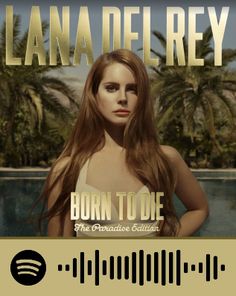 the cover art for lana del rey's album burn to one, which features an image of a woman with long hair