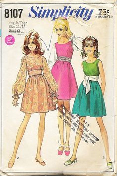 two women in dresses and sandals on the cover of a sewing pattern for an adult sized doll