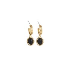 Black Diamond Earrings – BHelmi Elegant Black Earrings For Formal Occasions, Elegant Black Formal Earrings, Luxury Onyx Drop Earrings, Elegant Round Earrings With Black Diamonds, Classic Black Pierced Earrings, Elegant Onyx Earrings For Party, Classic Black Earrings, Elegant Gold Earrings With Black Diamonds, Elegant Onyx Dangle Earrings