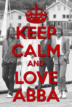 the band keep calm and love abra is featured in this black and white poster