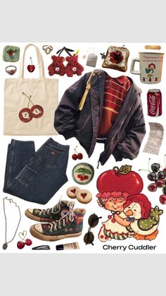 Fruit Aesthetic Outfit, Fruit Inspired Outfit, Pizza Clothes, Strawberry Outfit, Fashion Eye Glasses, Quirky Fashion, Mood Board Fashion, Cute Swag Outfits, Oui Oui