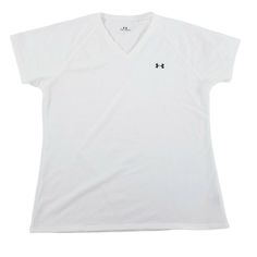 Under Armour White V Neck Logo Tee Shirt Women Size Medium Short Sleeve Item is in good condition. Measurements have been included in photos Thanks for shopping Ladies Tee Shirts, Logo Tee, Logo Tees, Shirt Women, Oklahoma, White Undershirt, Tee Shirt, Under Armour