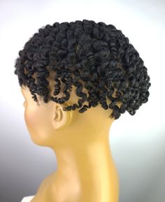 Our handmade pre-styled Afro Curly Twist Toupee is made from 100% remy human hair. The hair on this unit measures 6 inches in length. It has a 8 x 10 soft swiss lace or pu base, and arrives uncut for customization. The lace unit is breathable for the scalp, and the knots are lightly bleached for a realistic appearance. This unit is exceptionally light with a weight of 2 ounces. Available in the color 1B. **Swiss Lace Unit Pictured Curly Twist, Tapered Afro, Lace Frontal Bob, Curly Afro Wig, Short Shaved Hairstyles, Crochet Wig, Afro Wig, Shaved Side Hairstyles, Tapered Natural Hair