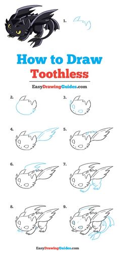 how to draw toothless toothless dragon