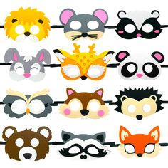 PRICES MAY VARY. Exquisite value package: you will get 12 pieces different woodland Creatures masks, including Lion, Mouse, Chipmunk, Rabbit, Deer, Panda, Owl, Squirrel, Brown bear, Hedgehog, Raccoon and Fox. High quality durable material: The Forest-Friends animal masks are made of high quality soft felt, non-toxic and safe. Easy wearing and comfortable: each of masks comes with a piece of highly elastic headband. Elastic strap gives a firm hold of the mask and easy wearing and comfortable. Sui Owl Headband, Woodland Creatures Birthday, Camping Party Decorations, Headband Elastic, Felt Mask, Camping Party, Animal Masks, Elastic Headband, Birthday Supplies