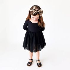 Toddler Tulle Dress, Dress With Tulle Skirt, Taylor Outfits, Dress With Tulle, Parker Dress, Calf Length Dress, Long Sleeve Jersey, Skirt Design, Black 7