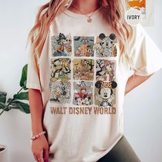 Retro Disney World Halloween  Color Shirt, Disney Halloween Shirt Friends Polaroid, Polaroid Shirt, Disney World Halloween, Disneyland Shirt, Disney Family Shirts, Sanderson Sisters Hocus Pocus, Disney Halloween Shirts, Disneyland Halloween, Retro Disney