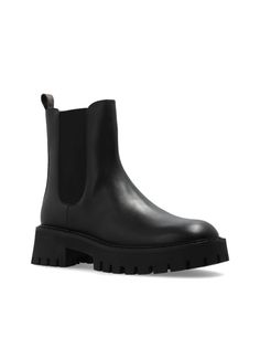 Find MICHAEL KORS 50mm Asher Leather Ankle Boots on Editorialist. black calf leather smooth grain ankle-length elasticated side panels 50mm block heel pull-tab at the heel round toe branded leather insole chunky rubber lug sole Lug Sole, Black Ankle Boots, Leather Ankle Boots, Grain