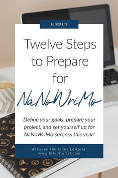 a notebook with the title twelve steps to prepare for naj nin nin no