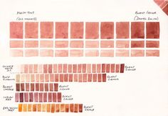 some type of color chart with different colors