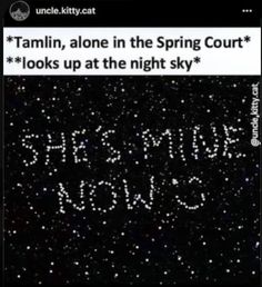 someone wrote this on their phone and it looks like they are in the night sky