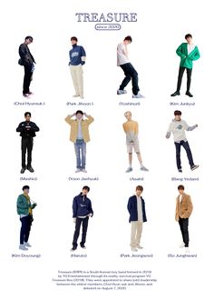 an image of men's clothing in different styles and colors, all with the same name