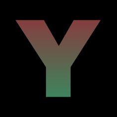 the letter y is made up of different colors