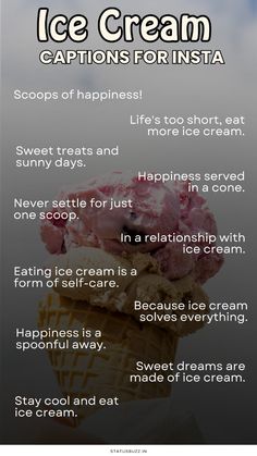 an ice cream poster with the caption's description