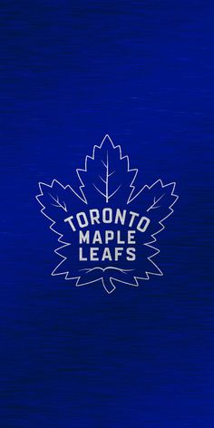 the toronto maple leafs logo on a blue background