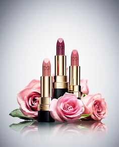 Cosmetic Lipstick Rose Flowers Still Life Photography, photographed by Still Life Photographer Daniel Lindh Flowers Still Life Photography, Mac Lipstick Swatches, Flower Lipstick, Beppu, Lipstick For Fair Skin, Lipstick Designs, Beauty Makeup Photography, Rose Lipstick, Cosmetics Photography