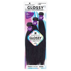 Shake-N-Go Glossy 100% Virgin Remy Hair Bundle Multipack - Straight - Beauty Exchange Beauty Supply Glossy Hair, Hair Game, Hair Bundles, Beauty Supply, Remy Hair, Hair A, Perm, Lace Front Wigs, Say Goodbye