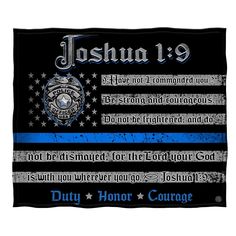 Police Family, Fallen Officer, Law Enforcement Badges, Friends First, Birthday Father, Joshua 1, Police Badge, Be Strong And Courageous, Biblical Verses