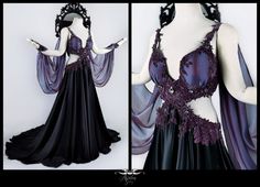 Fantasy Couture, Goddess Of Witchcraft, Greek Goddess Dress, Queen Of The Night, Corset Fashion, Fantasy Dresses, Goddess Dress